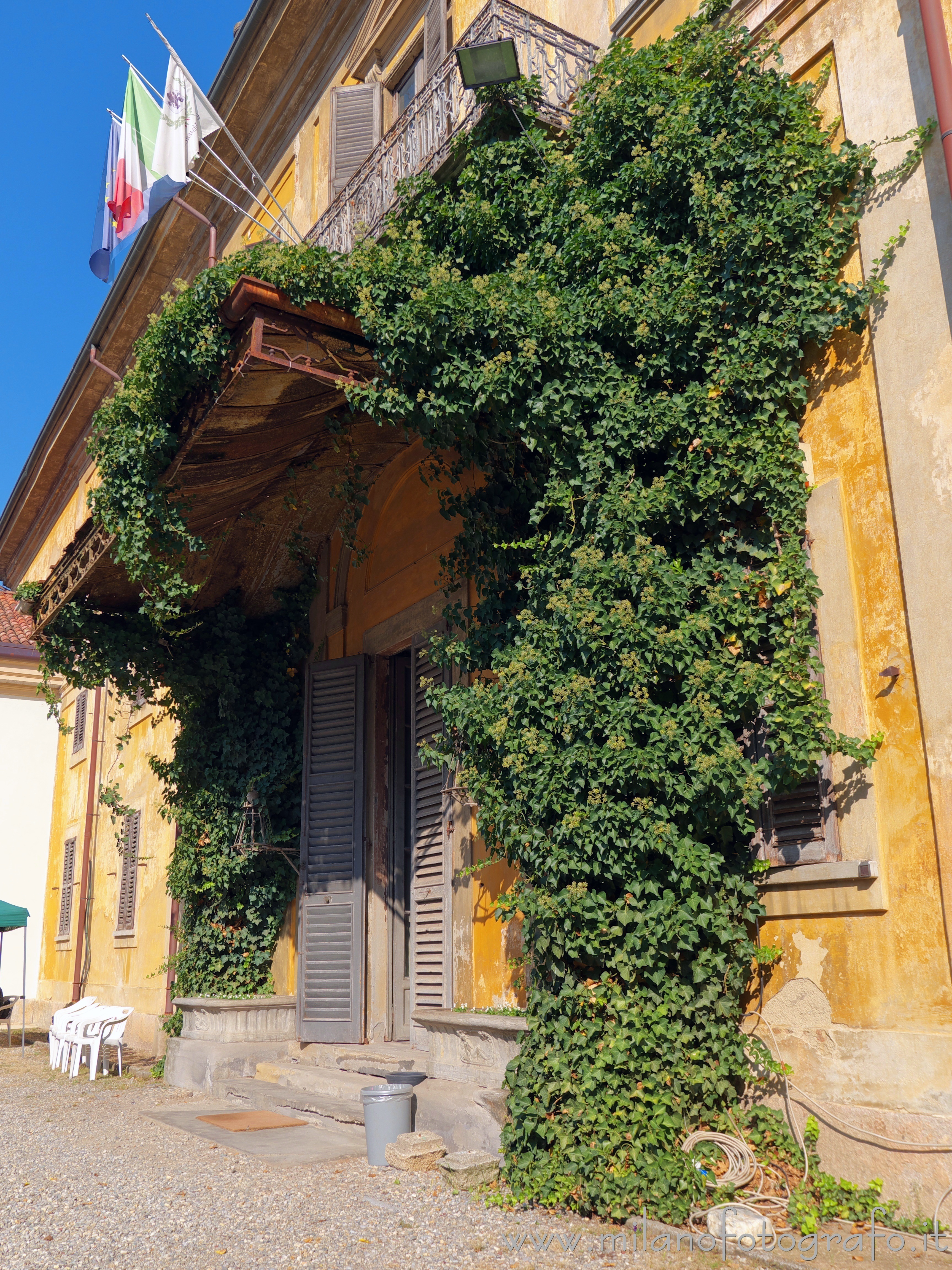 Vimercate (Monza e Brianza, Italy) - Main entrance of Villa Sottocasa